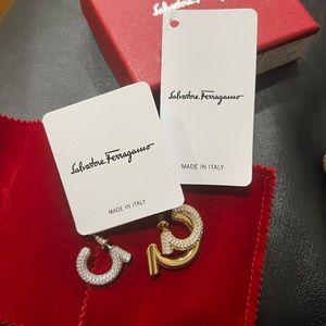 Gancini earrings by: Salvadore Feragamo